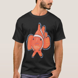 Beautiful Watercolor Gold Fish In the Sea Classic T-Shirt