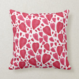 Beautiful Watercolor Heart   Cushion