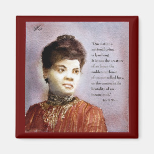 Beautiful Watercolor Ida B Wells On A Fridge Magnet