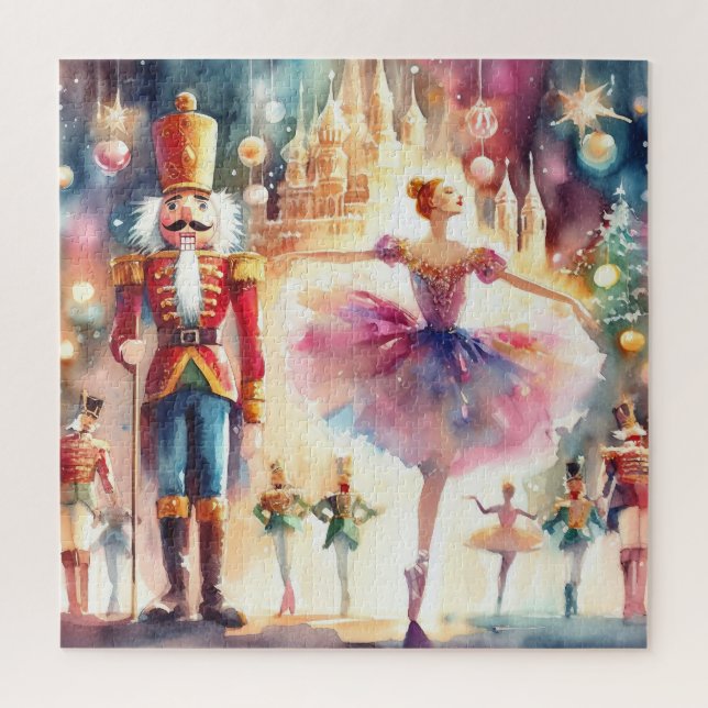Beautiful Watercolor Nutcracker Jigsaw Puzzle (Vertical)