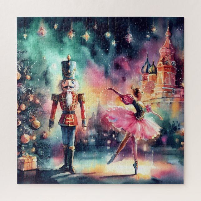 Beautiful Watercolor Nutcracker Jigsaw Puzzle (Vertical)