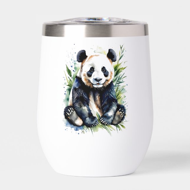 Beautiful Watercolor Panda Bear  (Front)