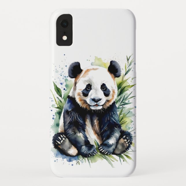 Beautiful Watercolor Panda Bear  Case-Mate iPhone Case (Back)