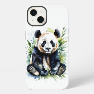 Beautiful Watercolor Panda Bear iPhone 13 Case