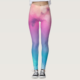 Beautiful Watercolor Smoke Leggings