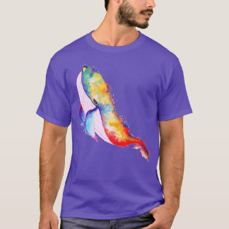 Beautiful watercolor whale design T-Shirt