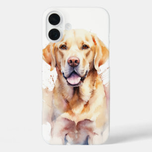 BEAUTIFUL WATERCOLOR YELLOW LABRADOR RETRIEVER DOG iPhone 16 PLUS CASE