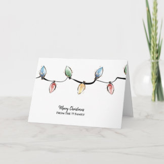 Beautiful Watercolour Christmas Design Card