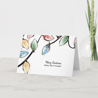 Beautiful Watercolour Christmas Design Card