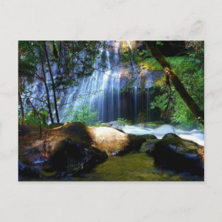 Beautiful Waterfall Jungle Landscape Postcard
