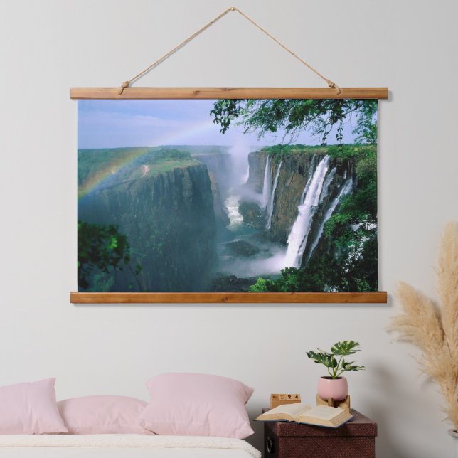 beautiful waterfall landscape hanging tapestry (Bedroom)