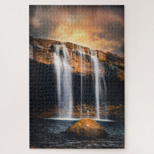 Beautiful Waterfall Landscape Jigsaw Puzzle