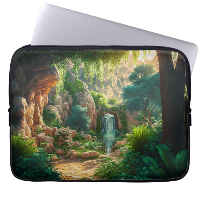 Beautiful Waterfall  Laptop Sleeve (Front)