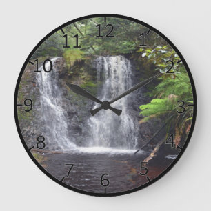 Beautiful Waterfall Large Clock