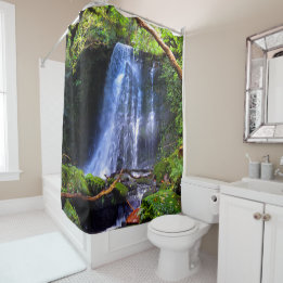 BEAUTIFUL Waterfall Nature Scene Shower Curtain