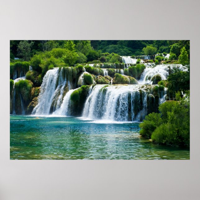 Beautiful Waterfall Poster (Front)