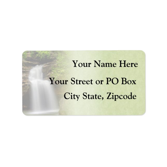 Beautiful Waterfall Return Address Label (Front)