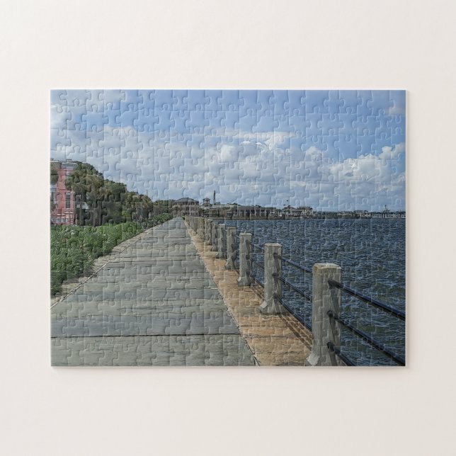Beautiful Waterfront Walkway Jigsaw Puzzle (Horizontal)