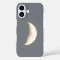Beautiful Waxing Crescent Moon at Dusk