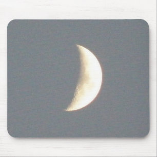 Beautiful Waxing Crescent Moon at Dusk Mousepa Mouse Pad