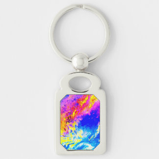 Beautiful weather Rectangle Metal Keychain