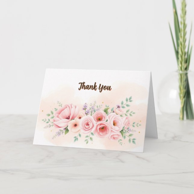 Beautiful Wedding Folded Card - Custom Design (Front)