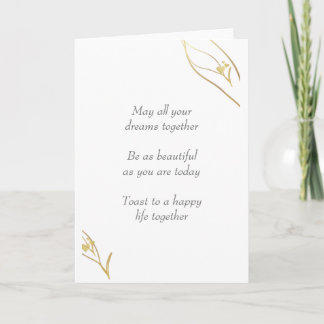 BEAUTIFUL WEDDING GREETING CARD 