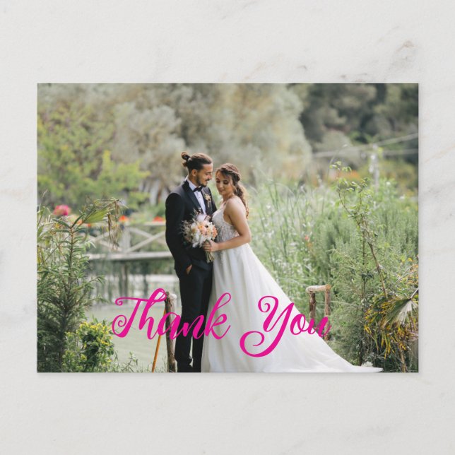 Beautiful Wedding Thank Your Card (Front)
