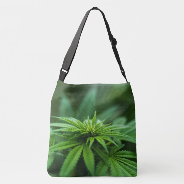 Beautiful Weed Crossbody Bag (Back)