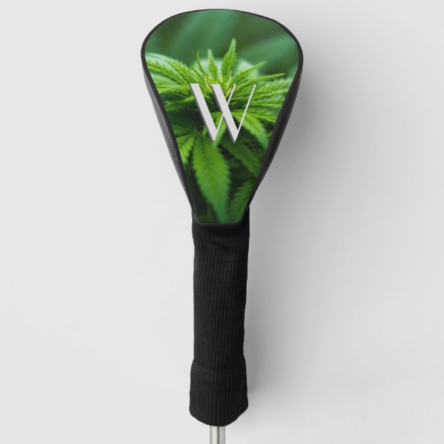 Beautiful Weed Golf Head Cover (Front)