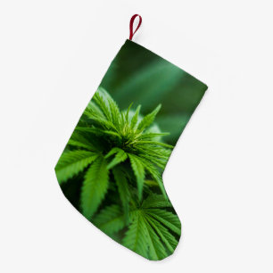 Beautiful Weed Small Christmas Stocking
