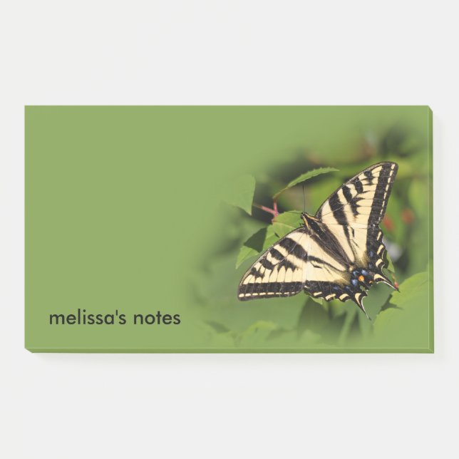 Beautiful Western Tiger Swallowtail Butterfly Post-it Notes (Front)