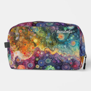 Beautiful Whimsical Colourful Back to School Dopp Kit