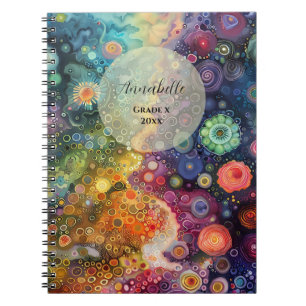 Beautiful Whimsical Colourful Back to School Notebook