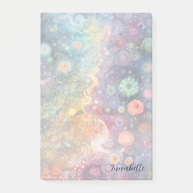 Beautiful Whimsical Colourful Back to School  Post-it Notes (Front)
