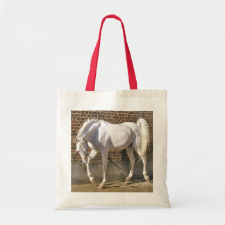 Beautiful White Arabian Horse Tote Bag