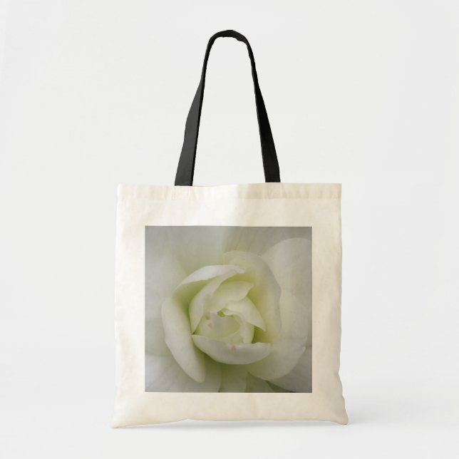 Beautiful White Carnation Tote Bag (Front)