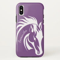 Beautiful White Horse Design iPhone X Case