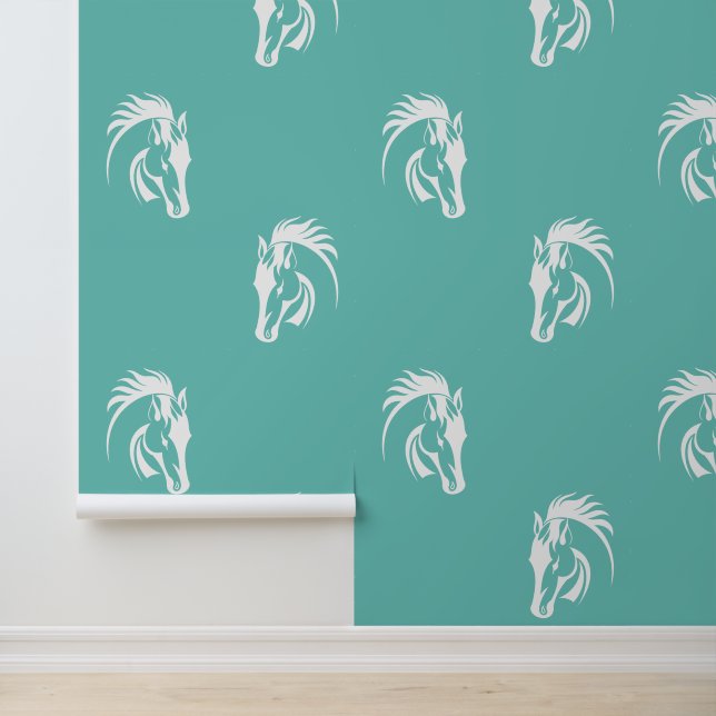 Beautiful White Horse Design  Wallpaper (Application)