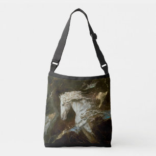 BEAUTIFUL WHITE HORSE DREAMS CROSSBODY BAG