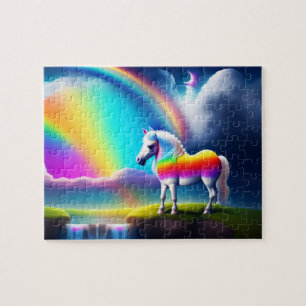 Beautiful White Horse Jigsaw Puzzle