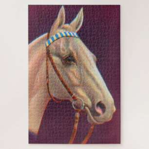 beautiful white horse jigsaw puzzle