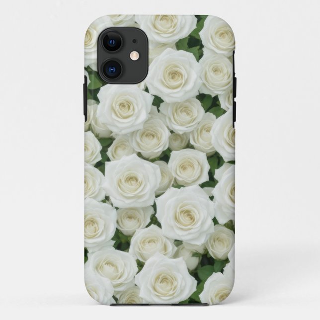 Beautiful White Roses Phone Case (Back)