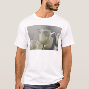 Beautiful White Spring Tulips T-Shirt