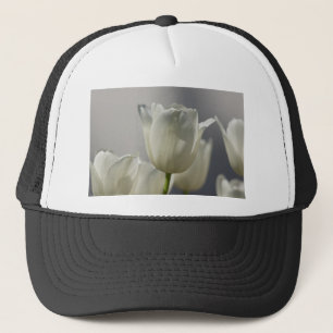 Beautiful White Spring Tulips Trucker Hat