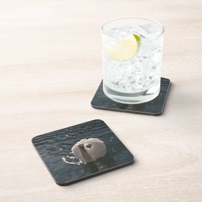 Beautiful white swan coaster (Right Side)