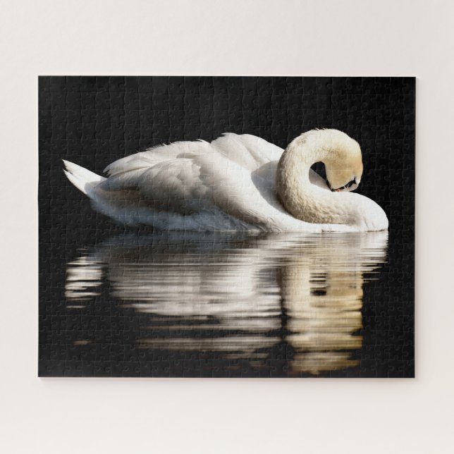 Beautiful White Swan, Jigsaw Puzzle (Horizontal)