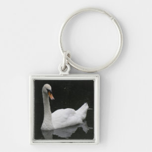 Beautiful White Swan Keychain