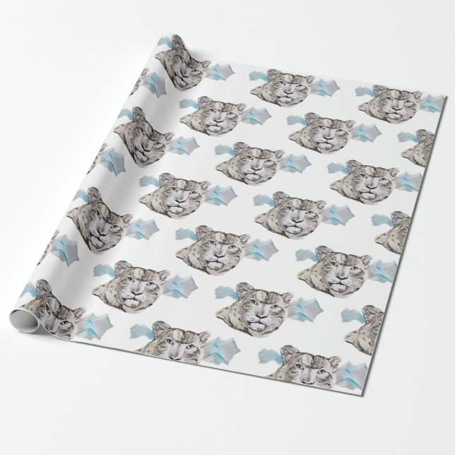 Beautiful White Tiger  Wrapping Paper (Unrolled)