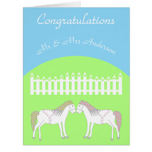 Beautiful White Wedding Horses Custom